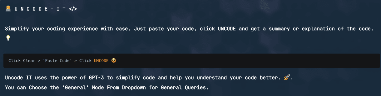 UNCODE-IT