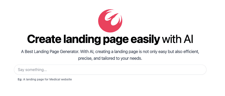 AI Landing Page Generator
